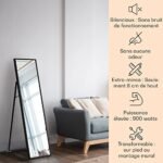 Klarstein Smart Chauffage Infrarouge, 900W Radiateur Electrique, Contrôle via APP Mobile WiFi, Détection de Fenêtre Ouverte, IP24, Chauffage Mural Salle de Bain, Thermostat,... – Image 2