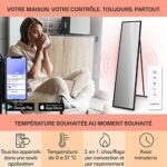 Klarstein Smart Chauffage Infrarouge, 900W Radiateur Electrique, Contrôle via APP Mobile WiFi, Détection de Fenêtre Ouverte, IP24, Chauffage Mural Salle de Bain, Thermostat,... – Image 3