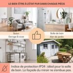 Klarstein Smart Chauffage Infrarouge, 900W Radiateur Electrique, Contrôle via APP Mobile WiFi, Détection de Fenêtre Ouverte, IP24, Chauffage Mural Salle de Bain, Thermostat,... – Image 5