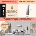 Klarstein Smart Chauffage Infrarouge, 900W Radiateur Electrique, Contrôle via APP Mobile WiFi, Détection de Fenêtre Ouverte, IP24, Chauffage Mural Salle de Bain, Thermostat,... – Image 6