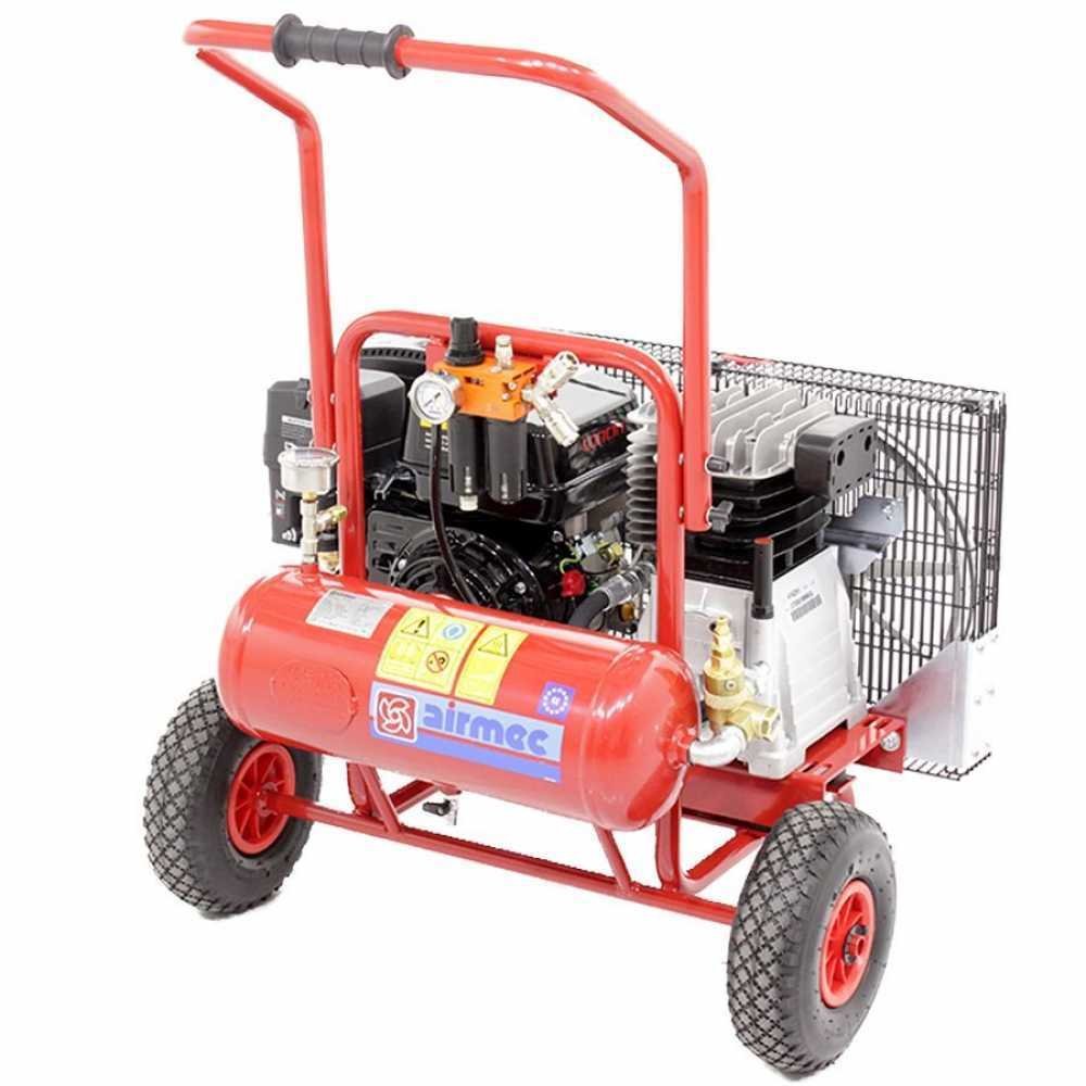 motocompresseur airmec crs 1065/510 (510 l/min) moteur loncin g 200 compresseur