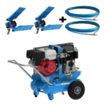 motocompresseur thermique campagnola mc 660 moteur à essence honda gx270 + 2 peignes vibreurs