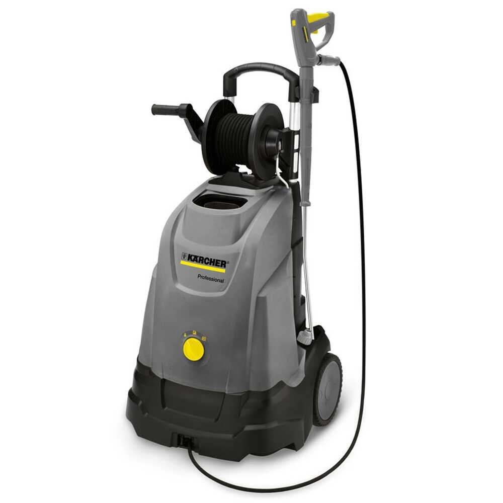 nettoyeur haute pression à eau chaude karcher pro hds 5/15 ux pompe en laiton enrouleur monophasé