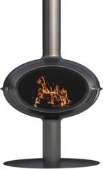 Poêle à bois brio sur pied