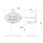 Poêle à bois brio sur pied – Image 5