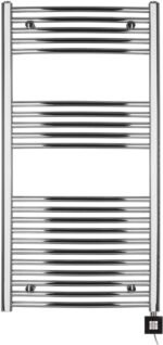 Radiateur électrique Seche-Serviette Chromé 600 Watts, Barres courbées-1175htx600l