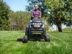 ryobi ry72tmx107 210 tracteur tondeuse à batterie 72v / 2x10ah