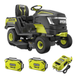 ryobi ry72tmx107 210 tracteur tondeuse à batterie 72v / 2x10ah