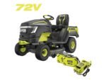 ryobi ry72tmx107 210 tracteur tondeuse à batterie 72v / 2x10ah
