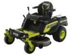 ryobi ztrx107 tracteur tondeuse sur batterie rayon de braquage zéro 72v/20ah coupe de 107cm 2en1