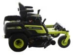 ryobi ztrx107 tracteur tondeuse sur batterie rayon de braquage zéro 72v/20ah coupe de 107cm 2en1
