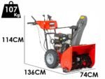 snapper m1527se fraise à neige thermique b&s 1450 snow