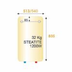 Steatis 150L Vertical Wall Mounted Water Heater – Image 3