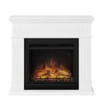 TAGU Larsen Cheminée électrique avec Chauffage, 1500W, Programmable sur 7 Jours, Thermostat numérique, Télécommande (Blanc Absolu) – Image 2