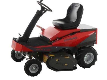 tracteur tondeuse électrique carino moteur à batterie 48v/200 ah largeur de coupe 110 cm