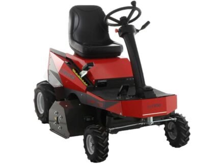 tracteur tondeuse électrique carino moteur à batterie 48v/200 ah largeur de coupe 110 cm