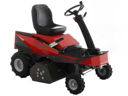 tracteur tondeuse électrique carino moteur à batterie 48v/200 ah largeur de coupe 110 cm