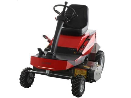 tracteur tondeuse électrique carino moteur à batterie 48v/200 ah largeur de coupe 110 cm